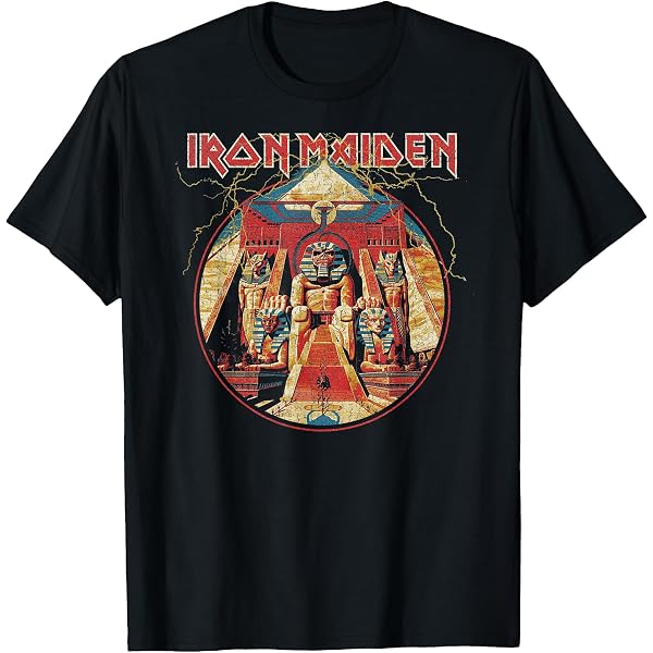 Amazon.com: Iron Maiden Powerslave One Color T-Shirt : Clothing